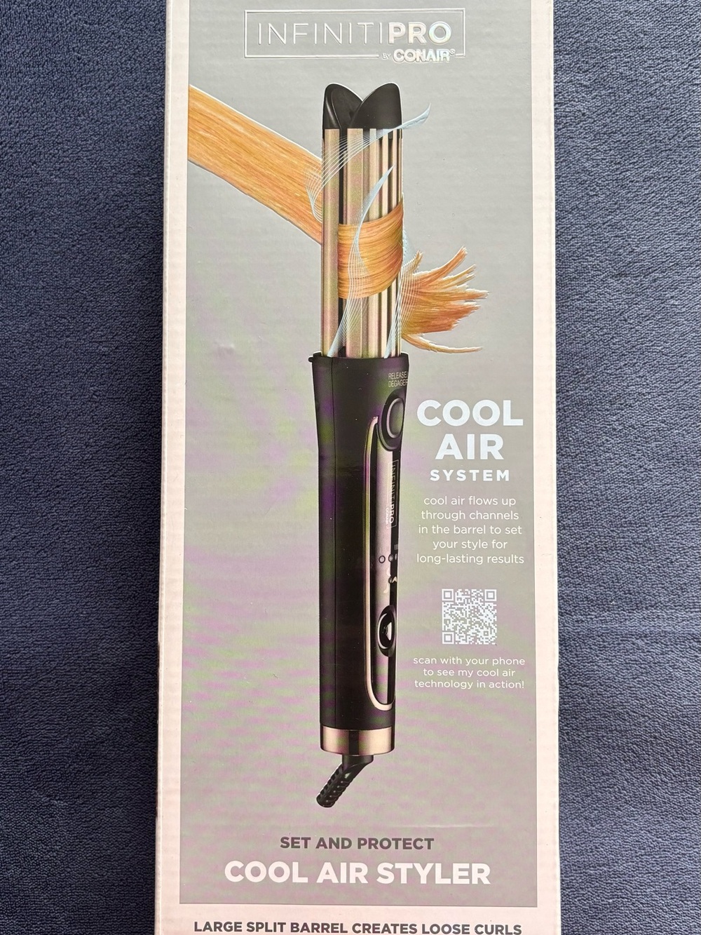 INFINITIPRO by Conair Cool Air Styler - Black with Gold Accents